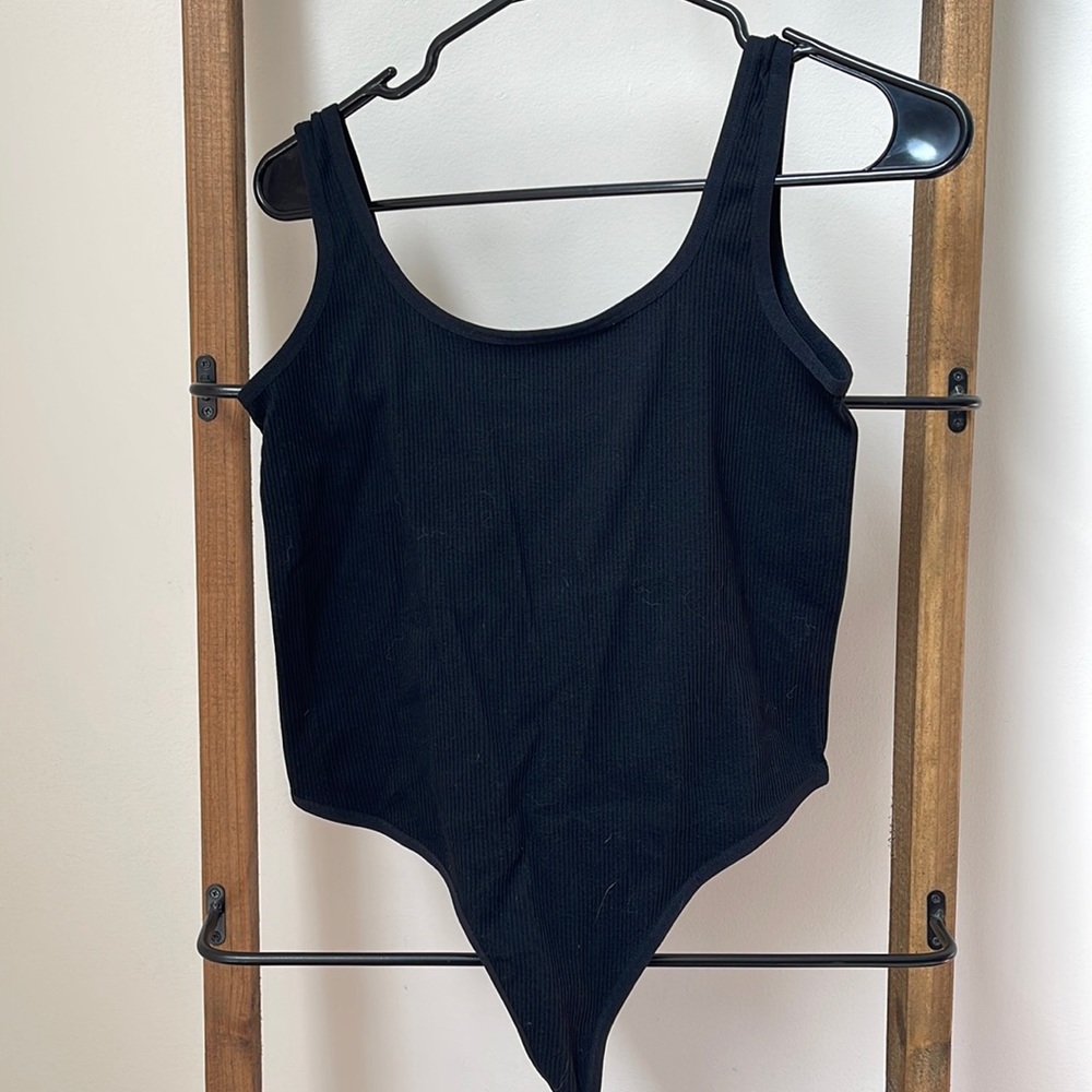 Colsie XL black ribbed bodysuit